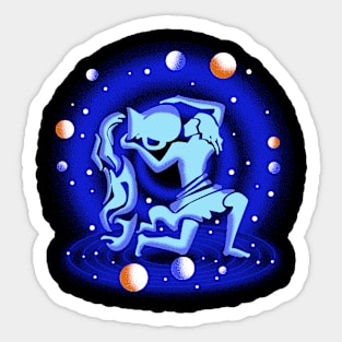 Aquarius Zodiac Sign Sticker